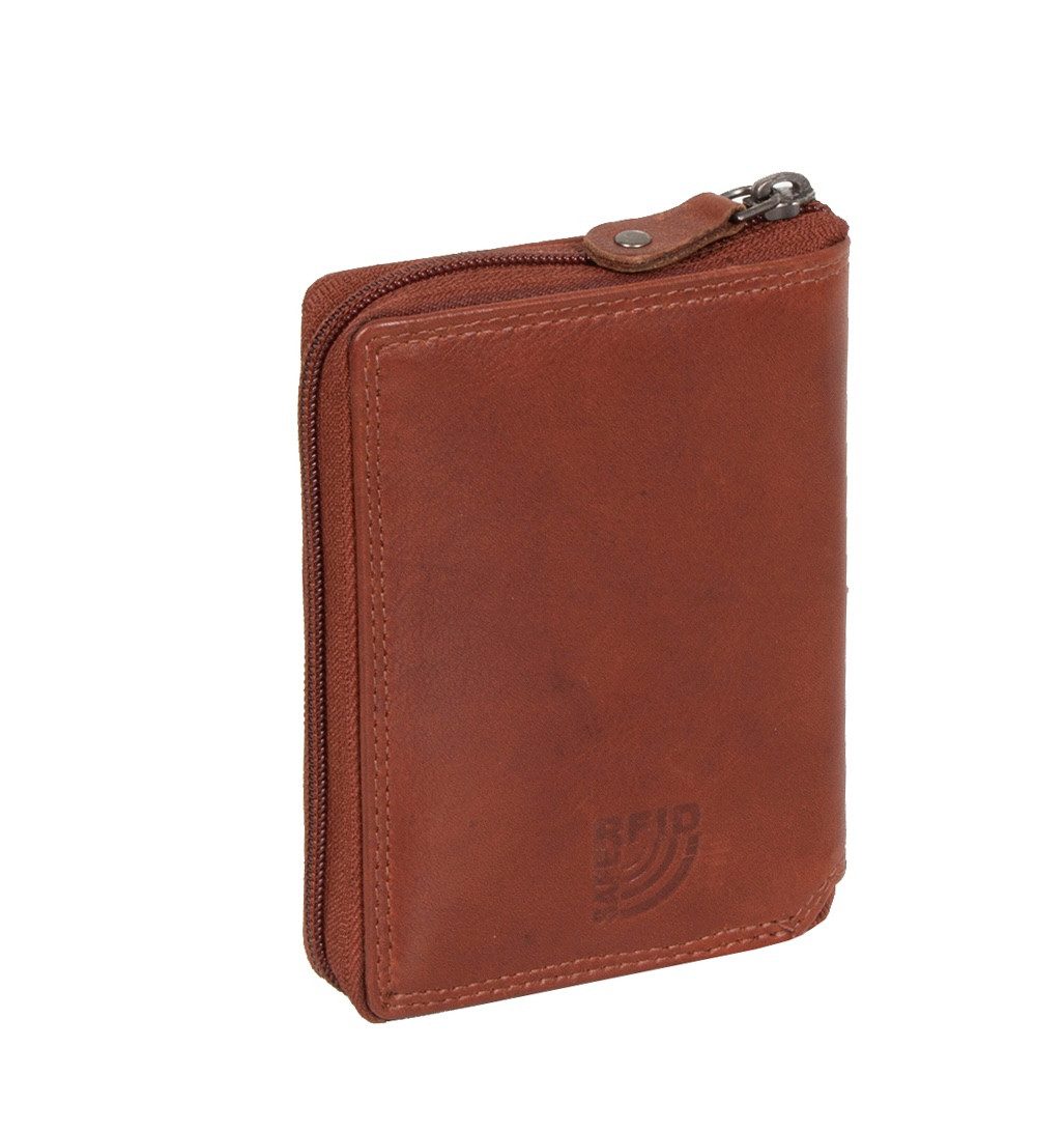 MUSTANG Geldbörse Udine, Men Geldbeutel, Portemonnaie mit Logoprägung und Used Look