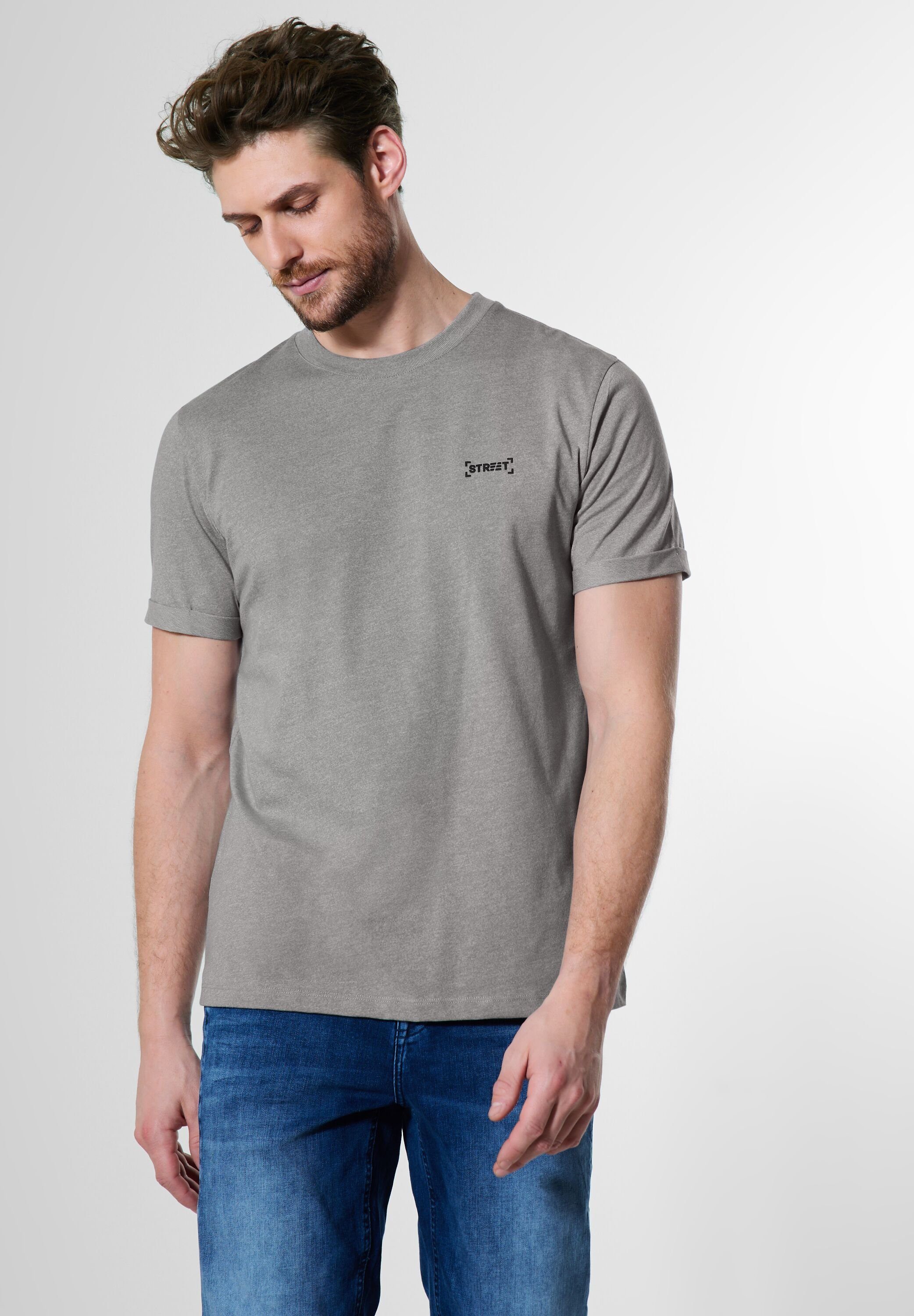MEN ONE stone grey STREET T-Shirt