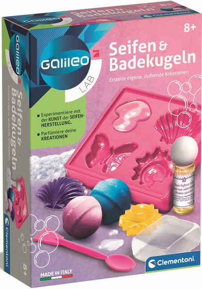 Clementoni® Experimentierkasten Galileo, Seifen und Badekugeln, Made in Europe