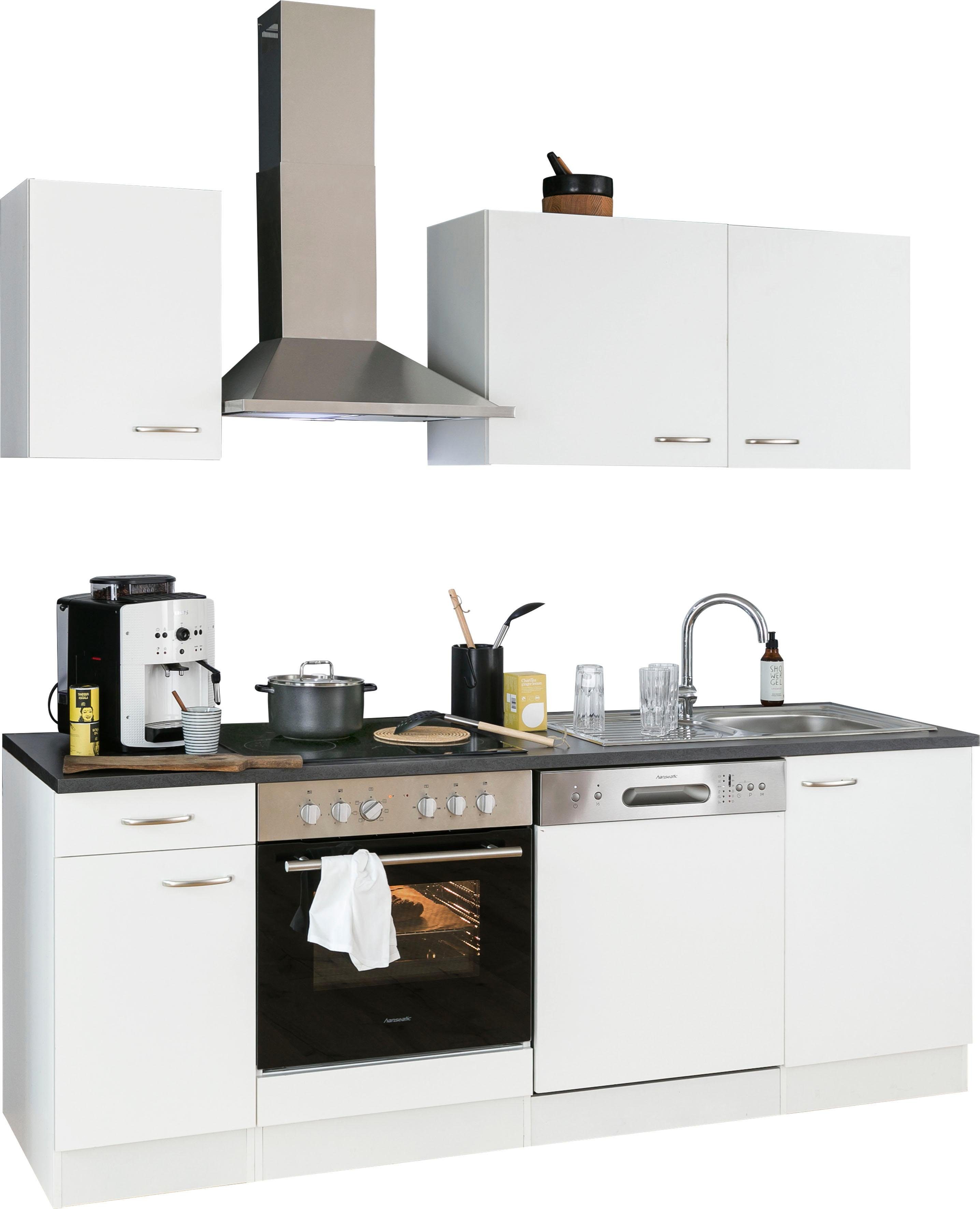 OPTIFIT Küchenzeile Parare, 210 bzw. 270 cm mit Hanseatic E-Geräten, mit  oder ohne Kühlschrank
