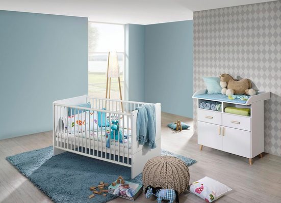 Babymöbel-Set »Potsdam«, (Spar-Set, 2-tlg), Bett + Wickelkommode online