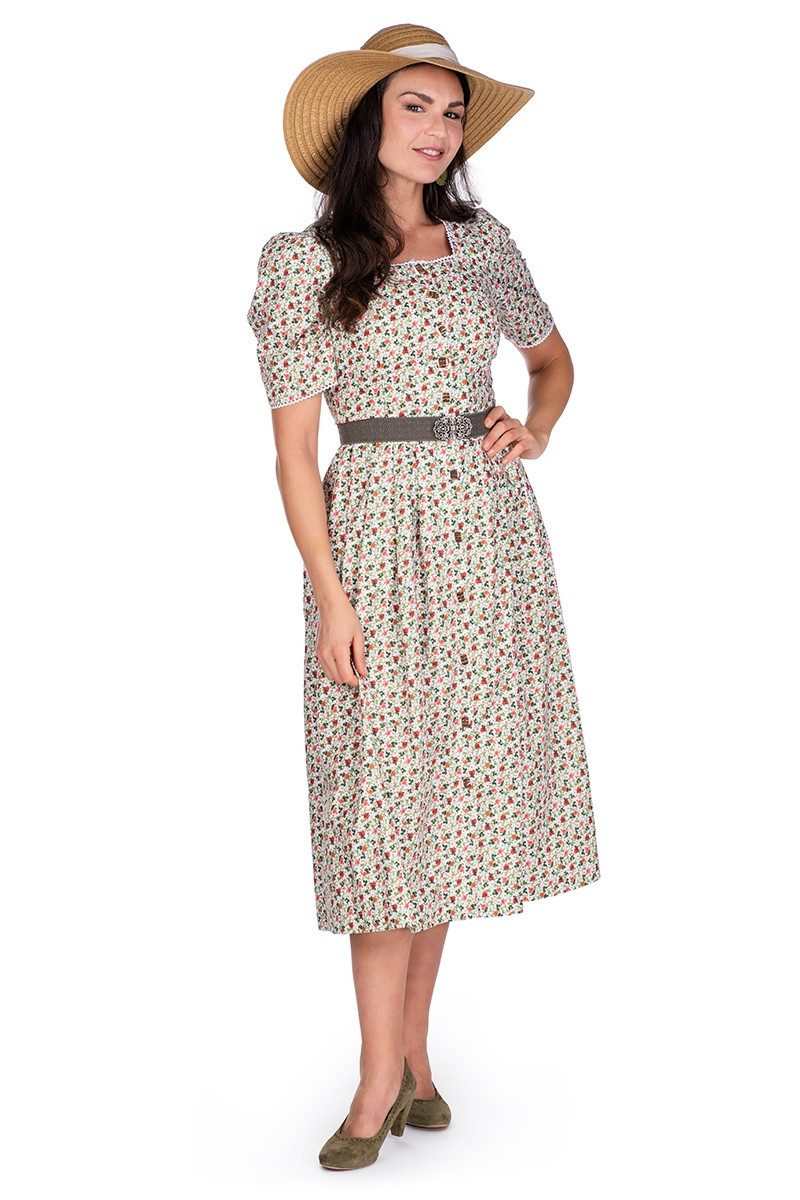 Herbert Hahn Ledergürtel Stretchgürtel Damen - BLÜTENTANZ - rosa, beige, shadow – Bild 4 von 4