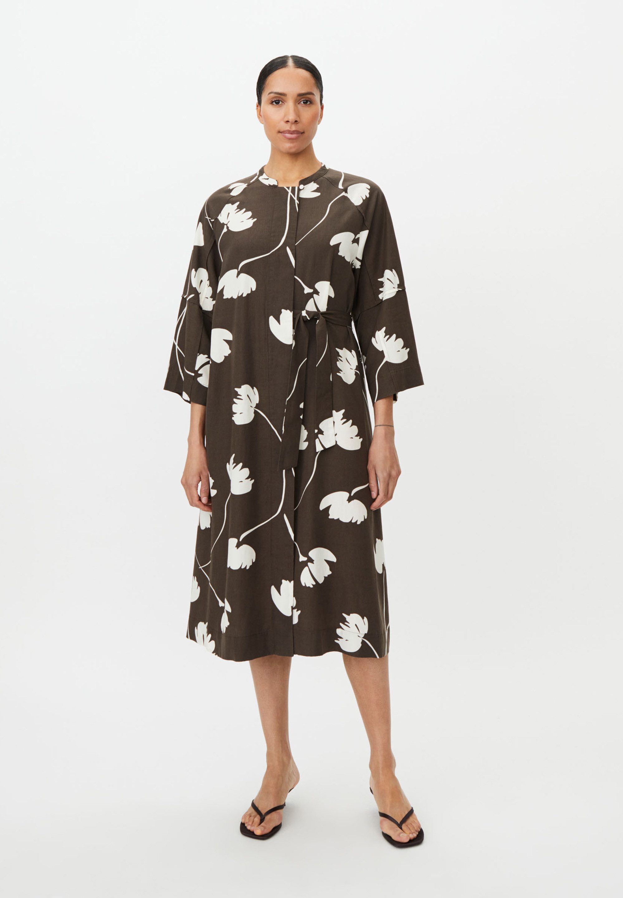Masai Blusenkleid MaNoralisse Blumenmuster, Stehkragen