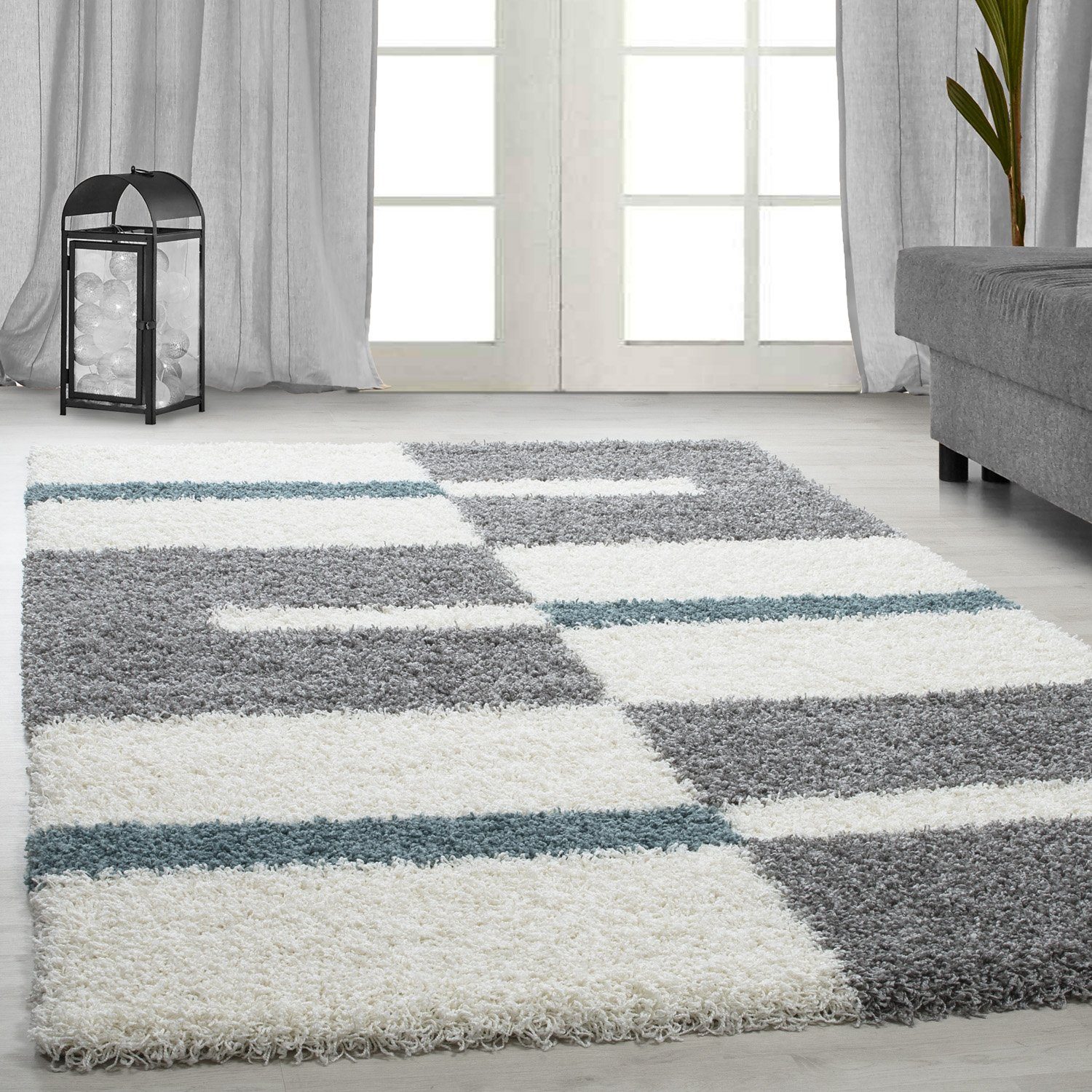 Homtex Hochflor-Teppich, 240 x 340 cm, günstig online kaufen