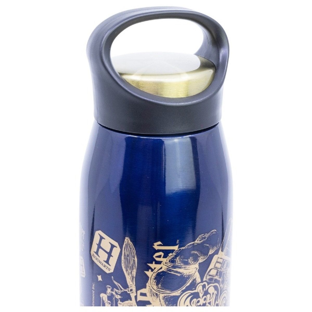 Harry Potter Trinkflasche Thermoflasche Isolierflasche 665 ml aus Edelstahl mit Schraubdeckel