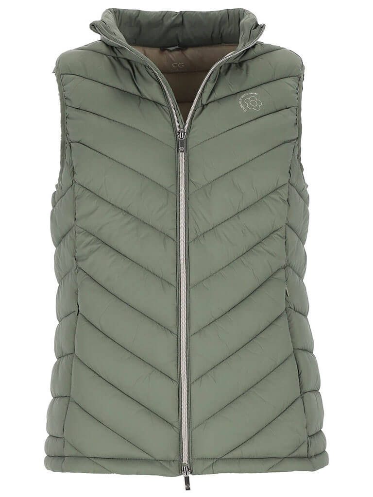 Coastguard Steppweste 30522 Damen Steppweste mit Stehkragen - Gesteppte Weste Unifarben