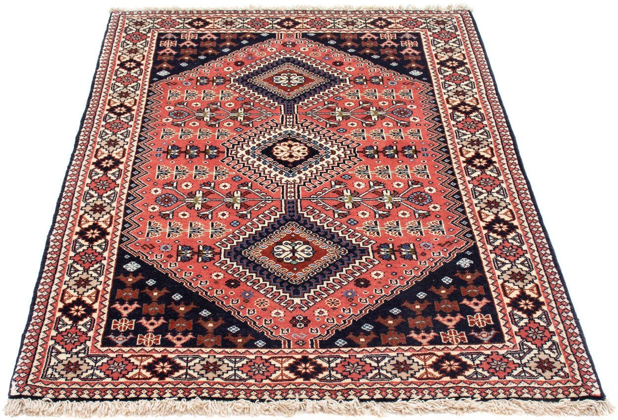 Wollteppich Yalameh Medaillon Blu scuro 148 x 103 cm, morgenland, rechteckig, Höhe: 10 mm, Handgeknüpft