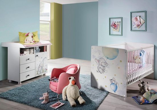 Babymöbel-Set »Vancouver«, (Spar-Set, 2-tlg), Bett + Wickelkommode
