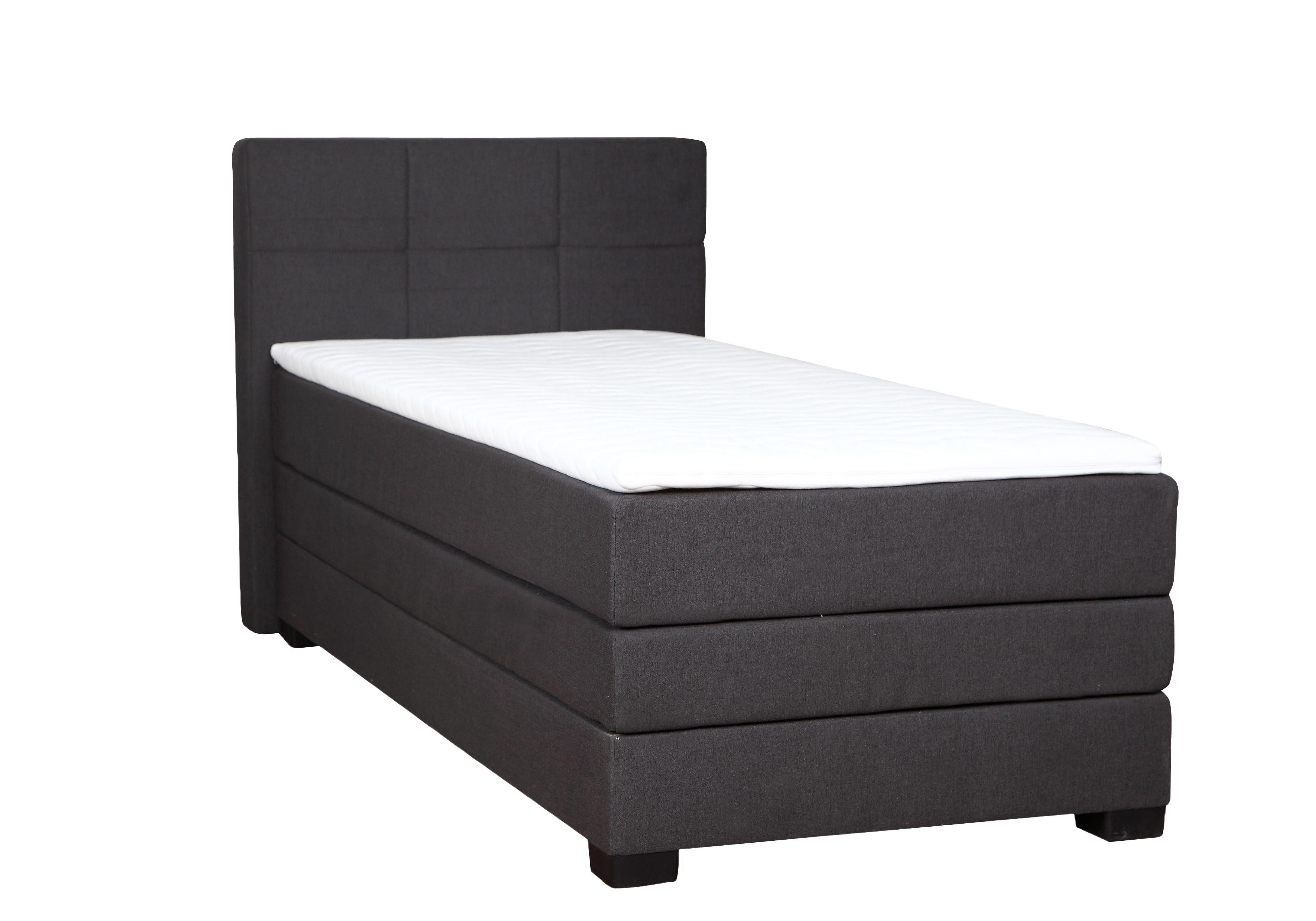 Xlmoebel Einzelbett Boxspring-Bett mit Bettkasten und Topper-Matratze für Hotels in der (Bett), Hergestellt in Europa
