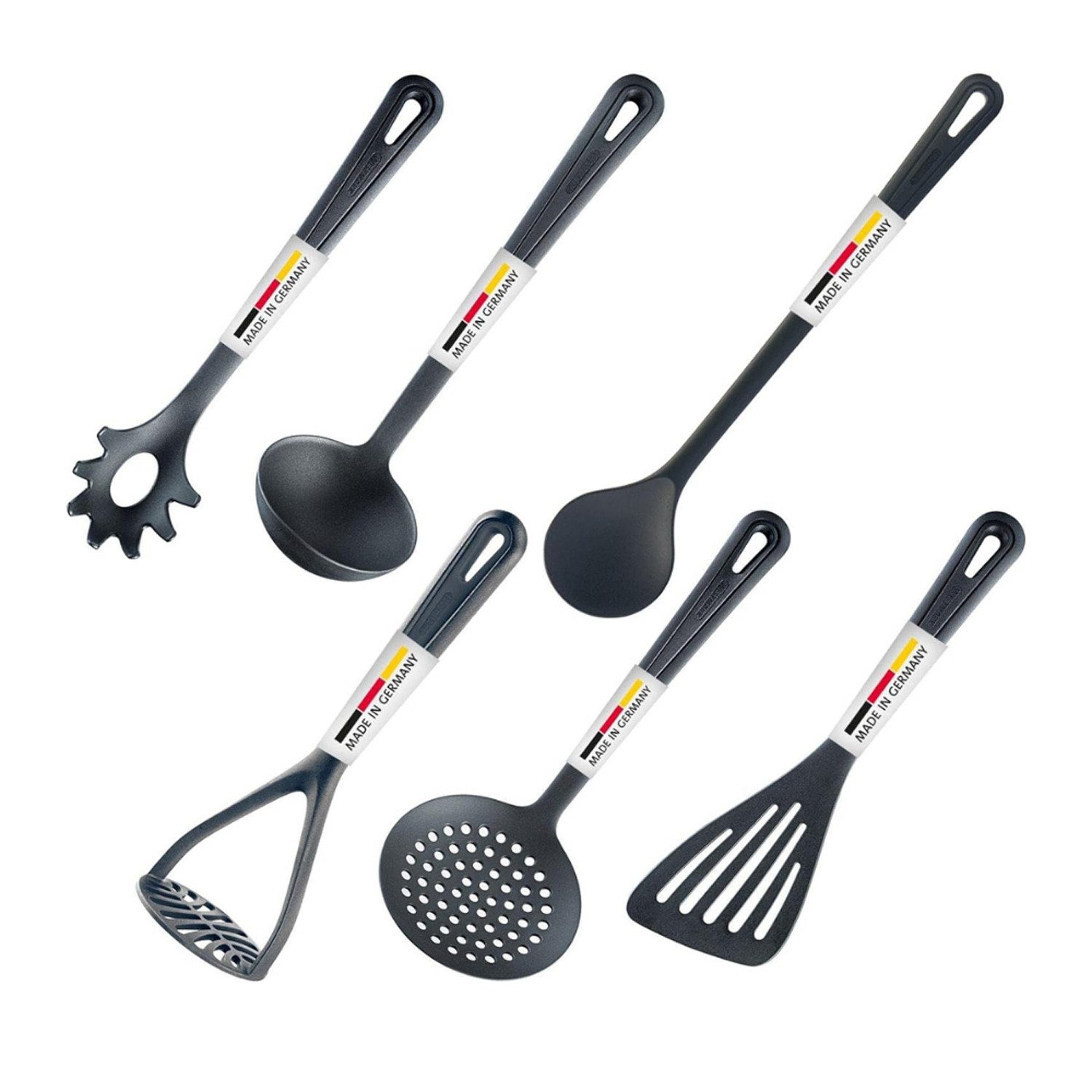 WESTMARK Kochbesteck-Set 6-tlg, Kunststoff, Gentle, Schwarz