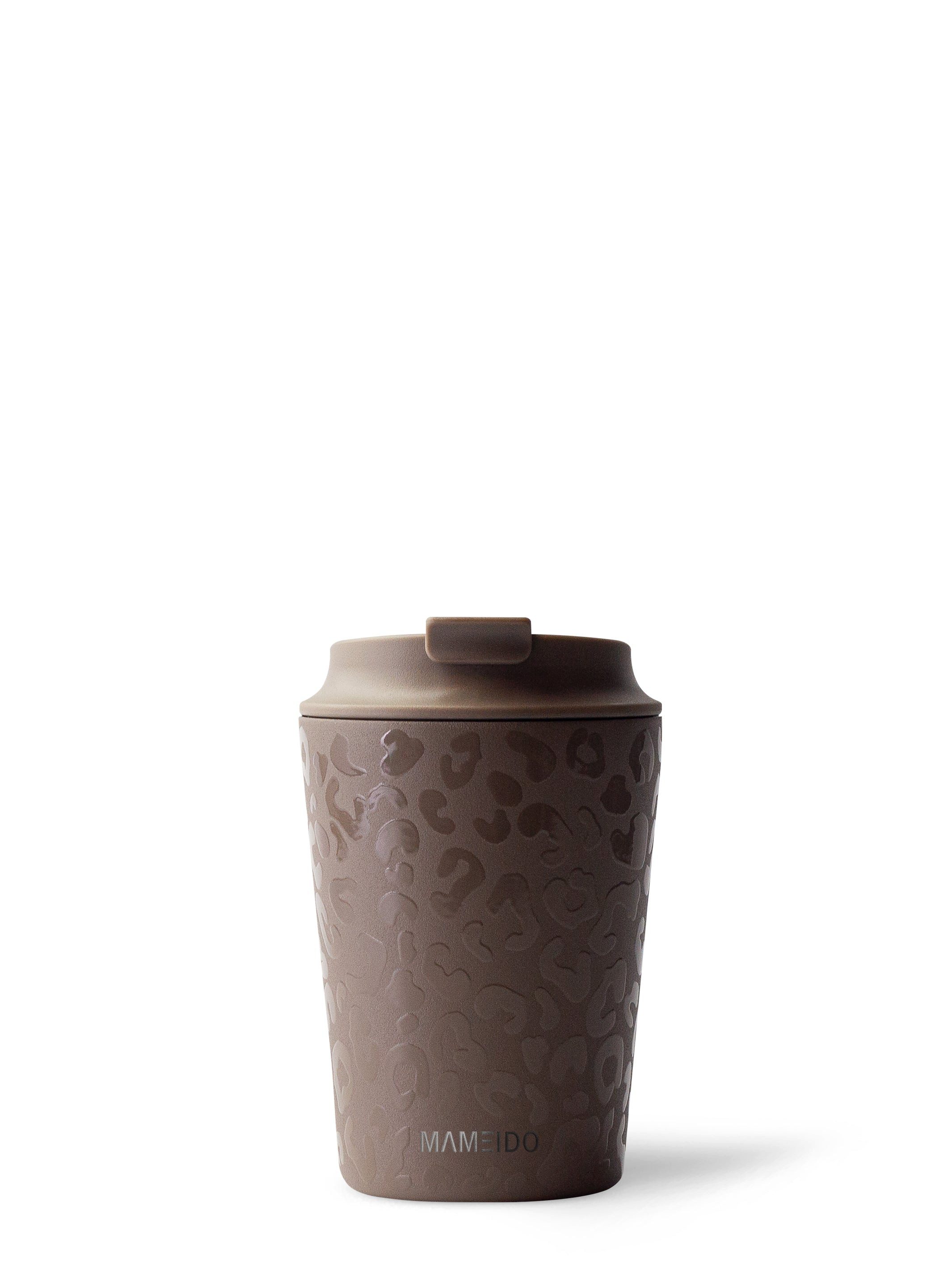 MAMEIDO Thermobecher, Edelstahl, Kunststoff, Silikon, doppelwandig isoliert, auslaufsicher in 350ml, 470ml, 700ml & 1200ml