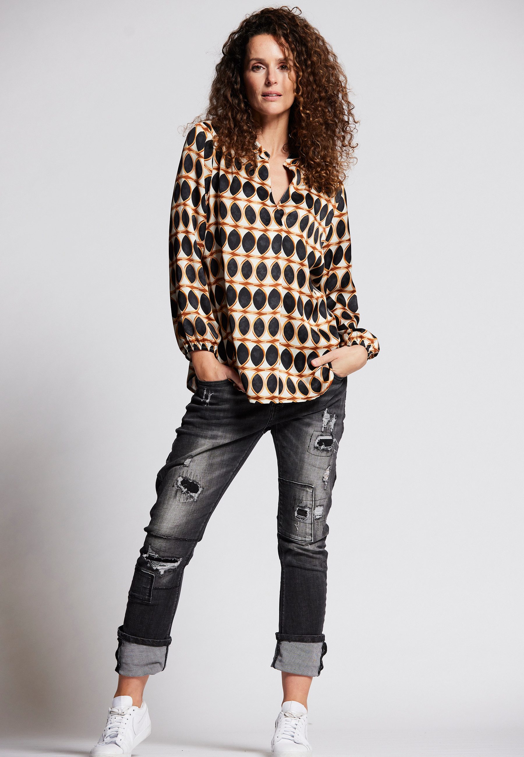 Andijamo-Fashion Schlupfbluse LUXURY DOT Print günstig online kaufen
