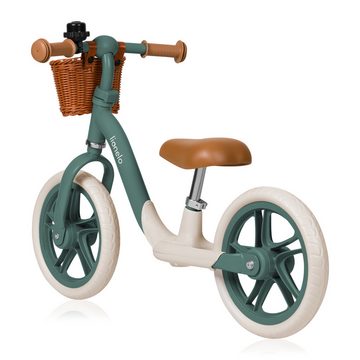 lionelo Laufrad ALEX PLUS Durchmesser 30,5 cm (12 Zoll) Zoll, inklusive Korb und Glocke/ideal zum Erlernen des Fahrradfahrens
