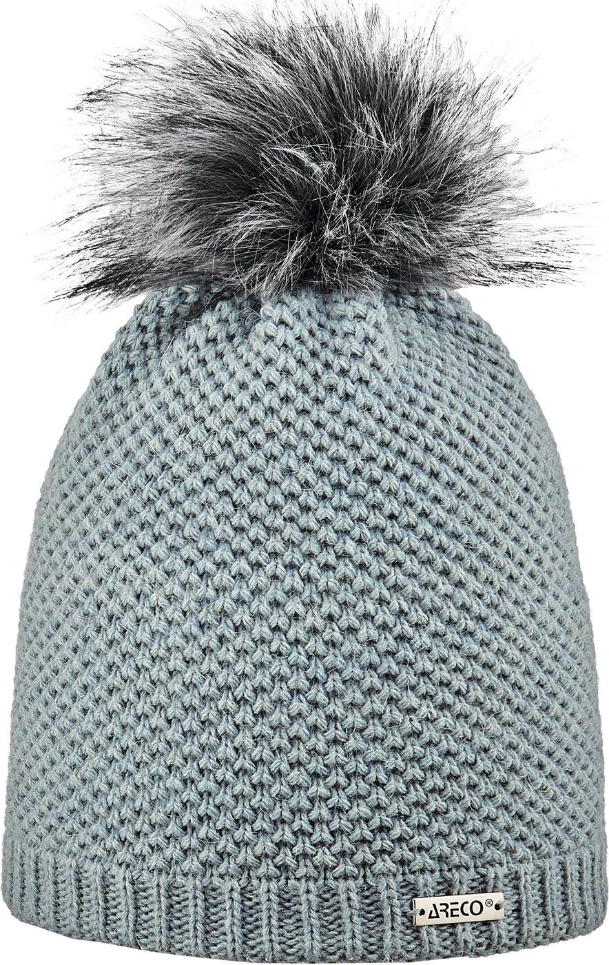 Areco Stirnband Pudelmütze H-BLAU