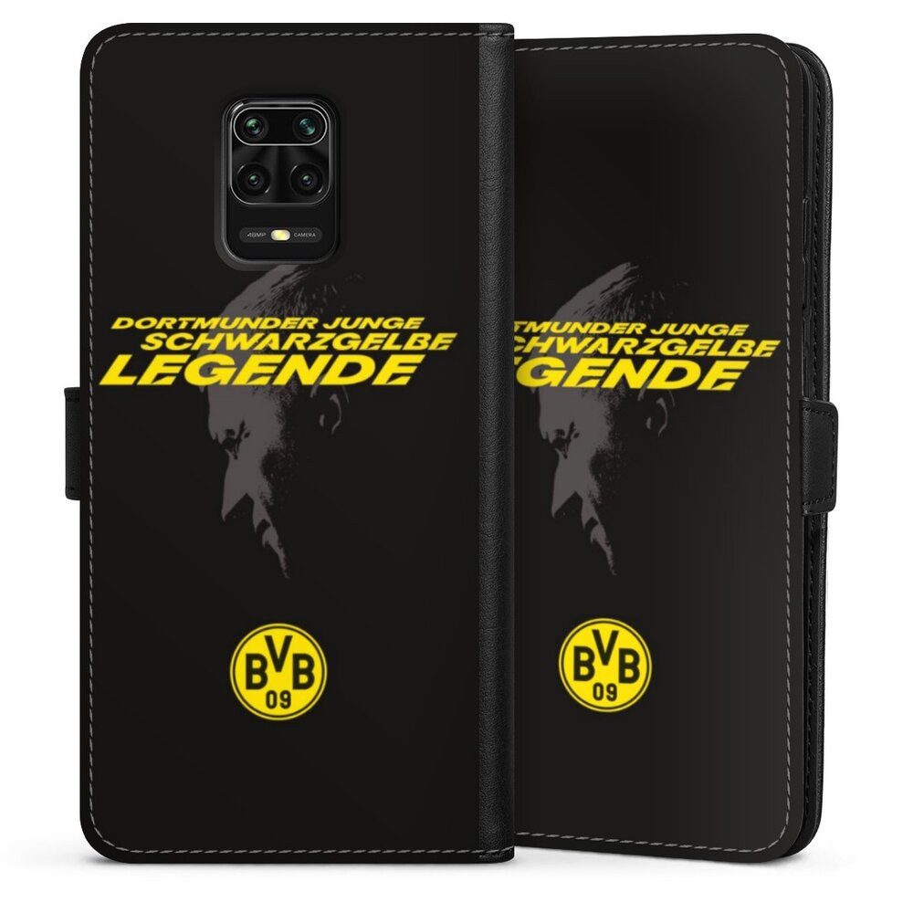 DeinDesign Handyhülle Marco Reus Borussia Dortmund BVB Danke Marco Schwarzgelbe Legende, Xiaomi Redmi Note 9 Pro Hülle Handy Flip Case Wallet Cover