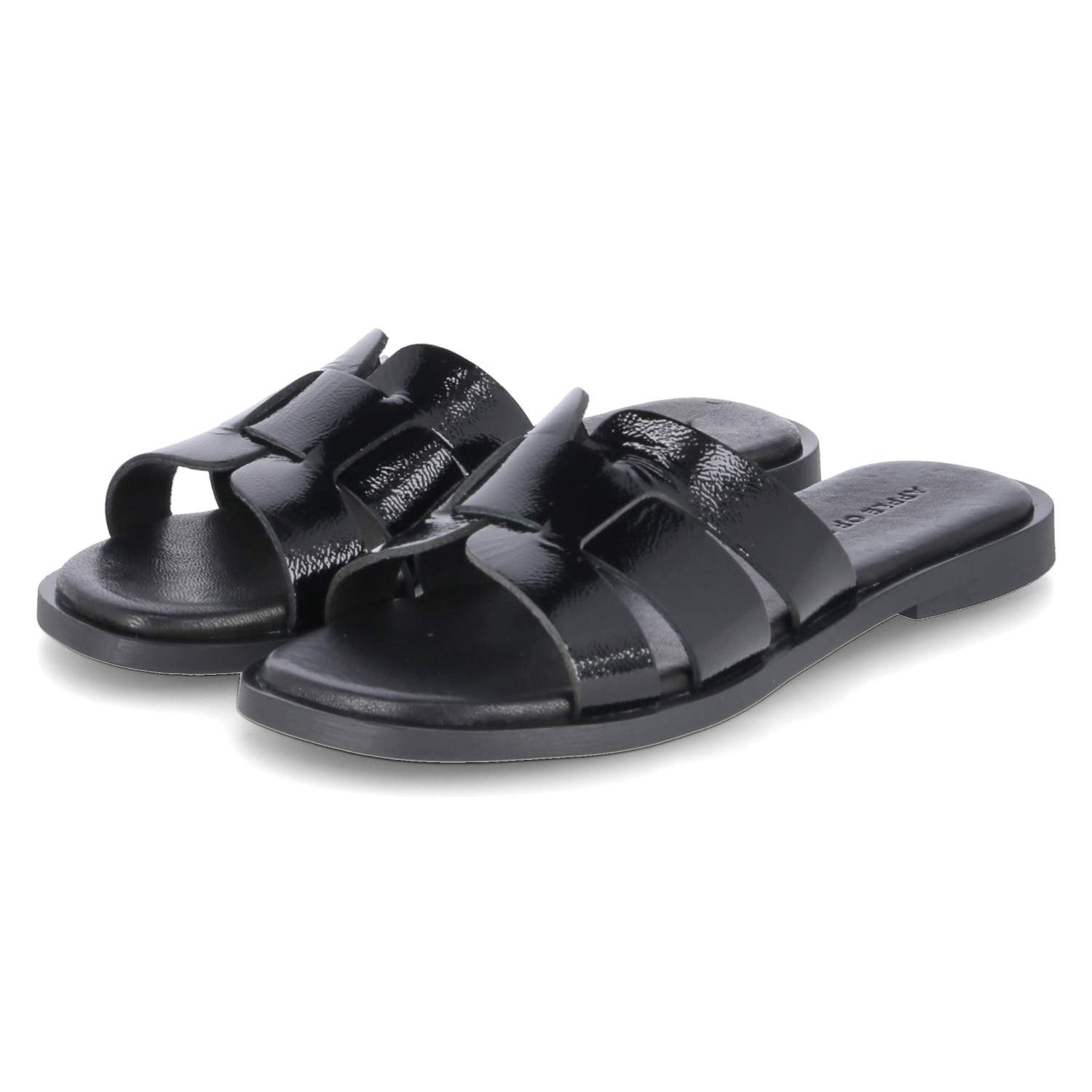 Apple of Eden Apple of Eden Alycia 1 black Damen Lackleder schwarz Pantolet günstig online kaufen