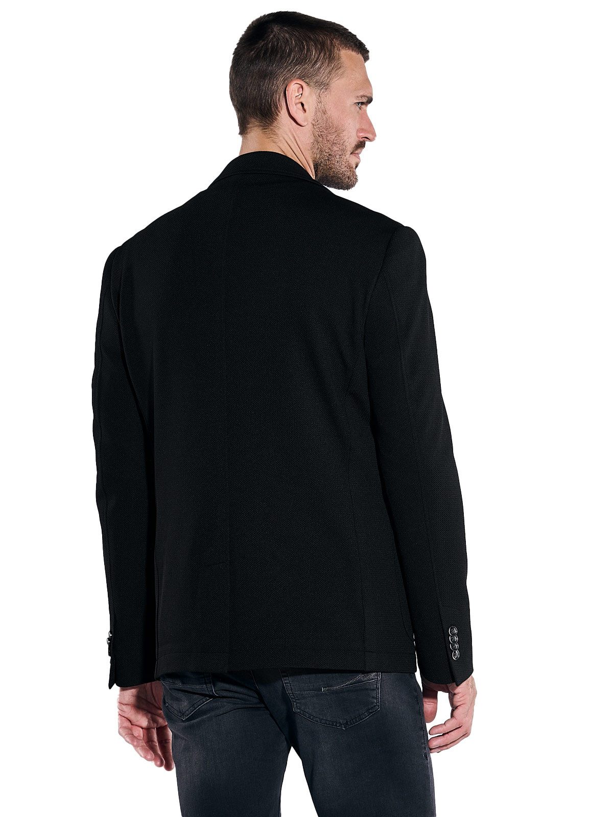 emilio adani Sakko Herren Freizeit-Sakko slim fit, Schwarz günstig online kaufen