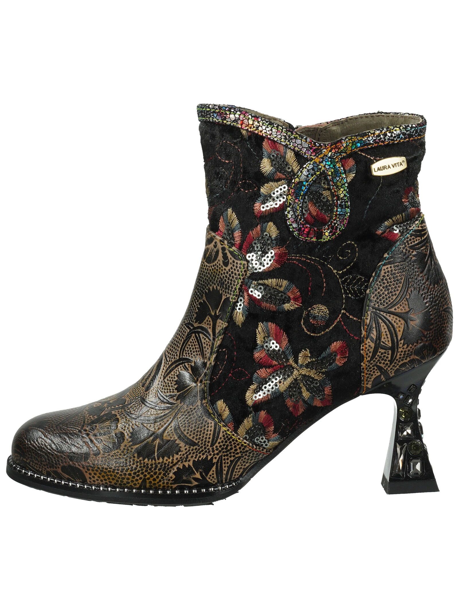 LAURA VITA Stiefelette Leder/Textil Stiefelette günstig online kaufen