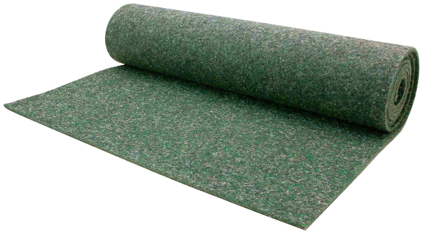 Nadelvliesteppich MERLIN, Primaflor-Ideen in Textil, rechteckig, Höhe: 5,2 mm, Flachgewebe, Nadelvlies, meliert, besonders robust & strapazierfähig grün