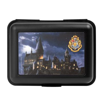 United Labels® Lunchbox Harry Potter Brotdose - Hogwarts Lunchbox mit Trennwand Schwarz, Kunststoff (PP)