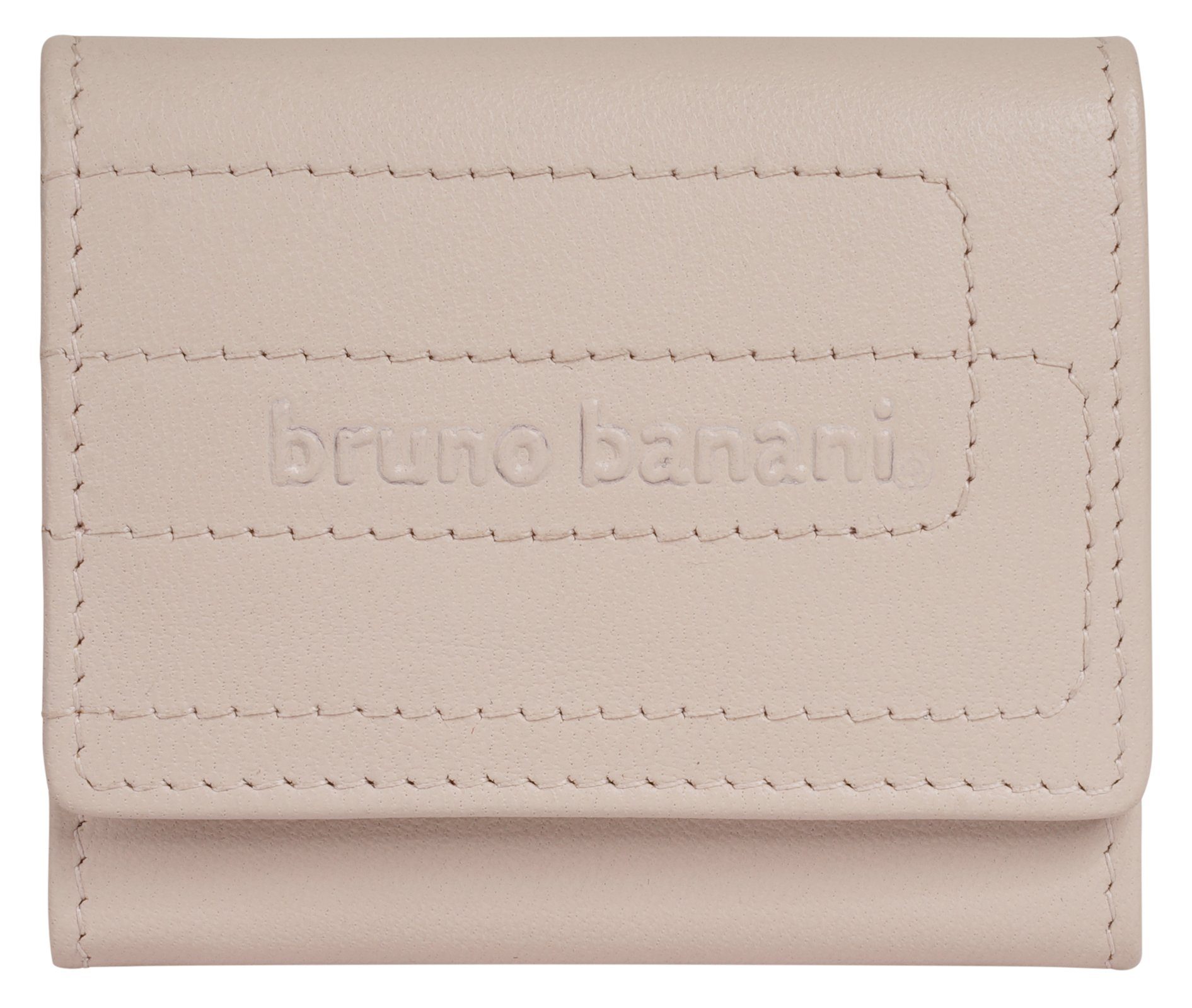 Bruno Banani Geldbörse, echt Leder beige