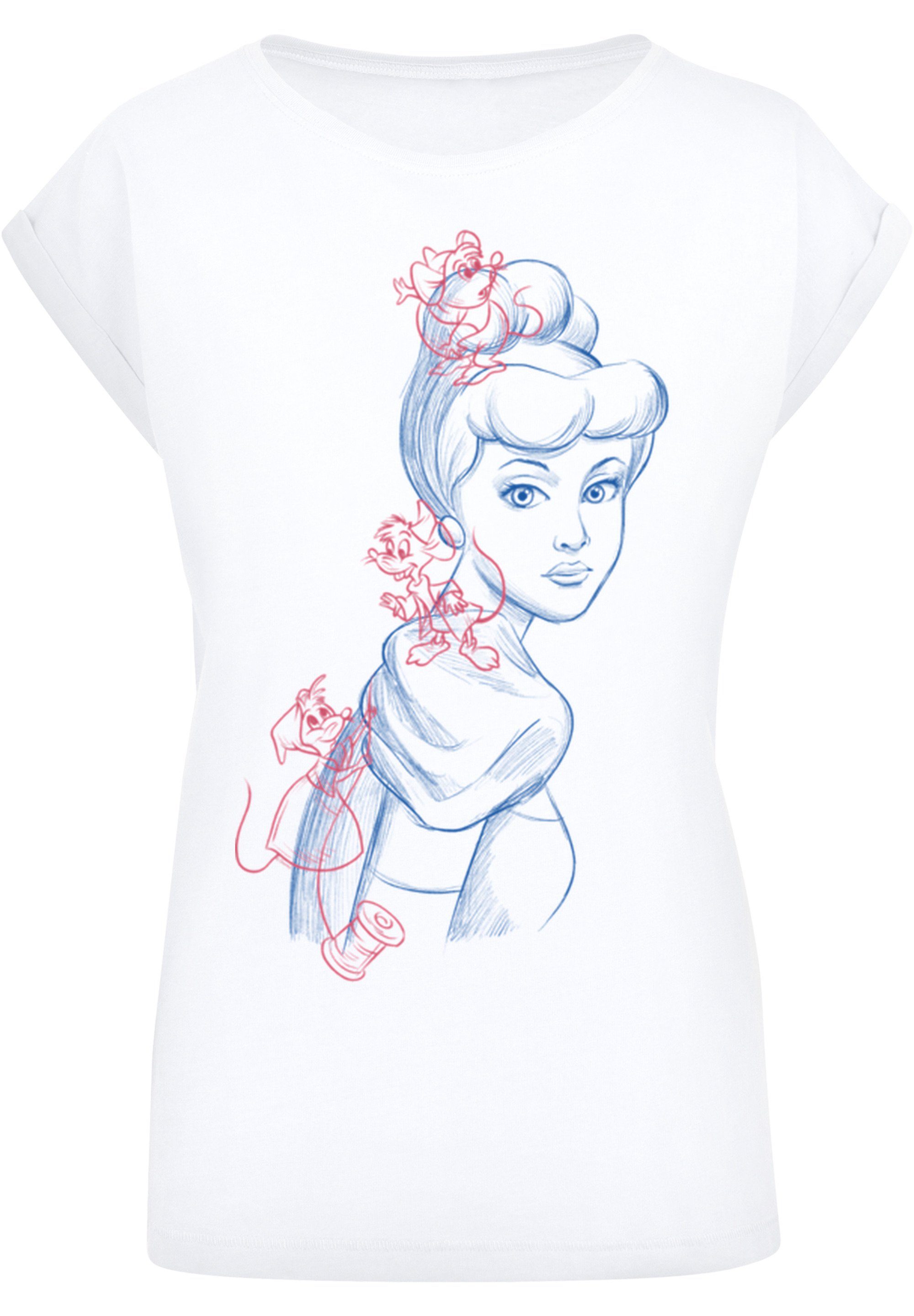 Cinderella Mouse F4NT4STIC T-Shirt Zeichnung Print