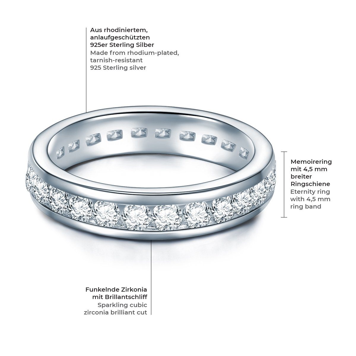 Trilani Silberring silber, aus Sterling Silber günstig online kaufen