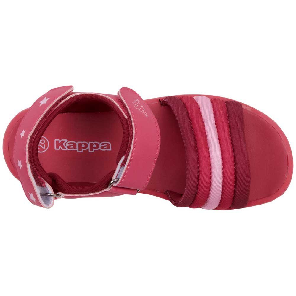zwei Sandale Klettverschlüssen weitenregulierbaren Kappa pink-rosé mit