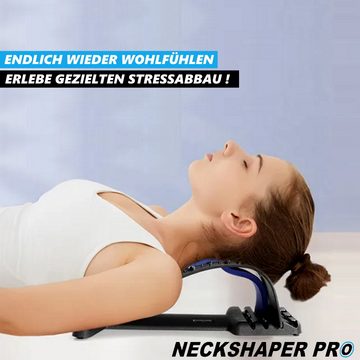 MAVURA Rückentrainer NACKSHAPER PRO Ergonomischer Nackenstrecker Rückenstrecker Nacken, (Rücken Massagegerät Massage), Rückendehner Rückentrainer Wirbelsäulenstrecker