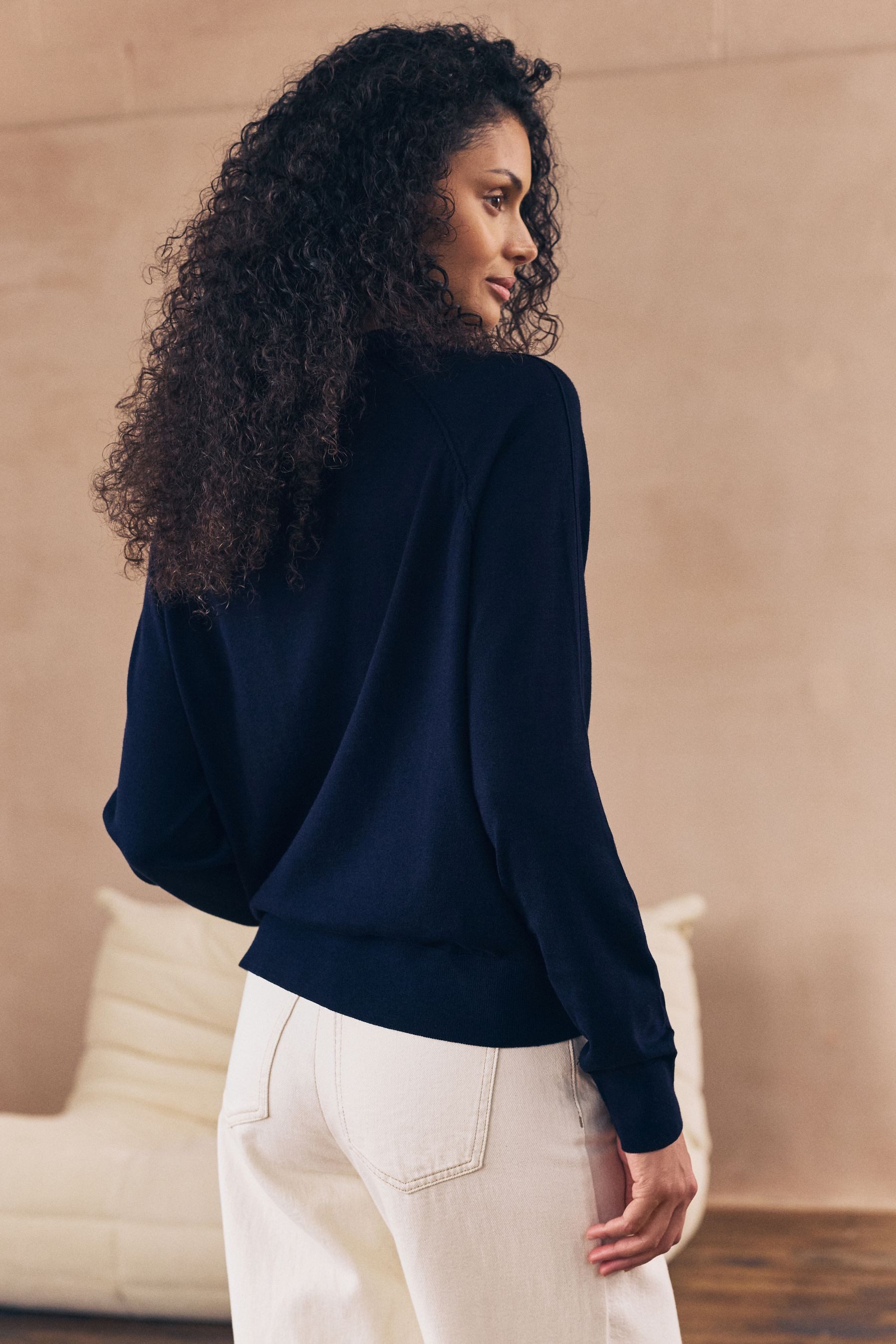 Next Strickjacke Strickjacke mit V-Ausschnitt, Kurzgröße (1-tlg) günstig online kaufen