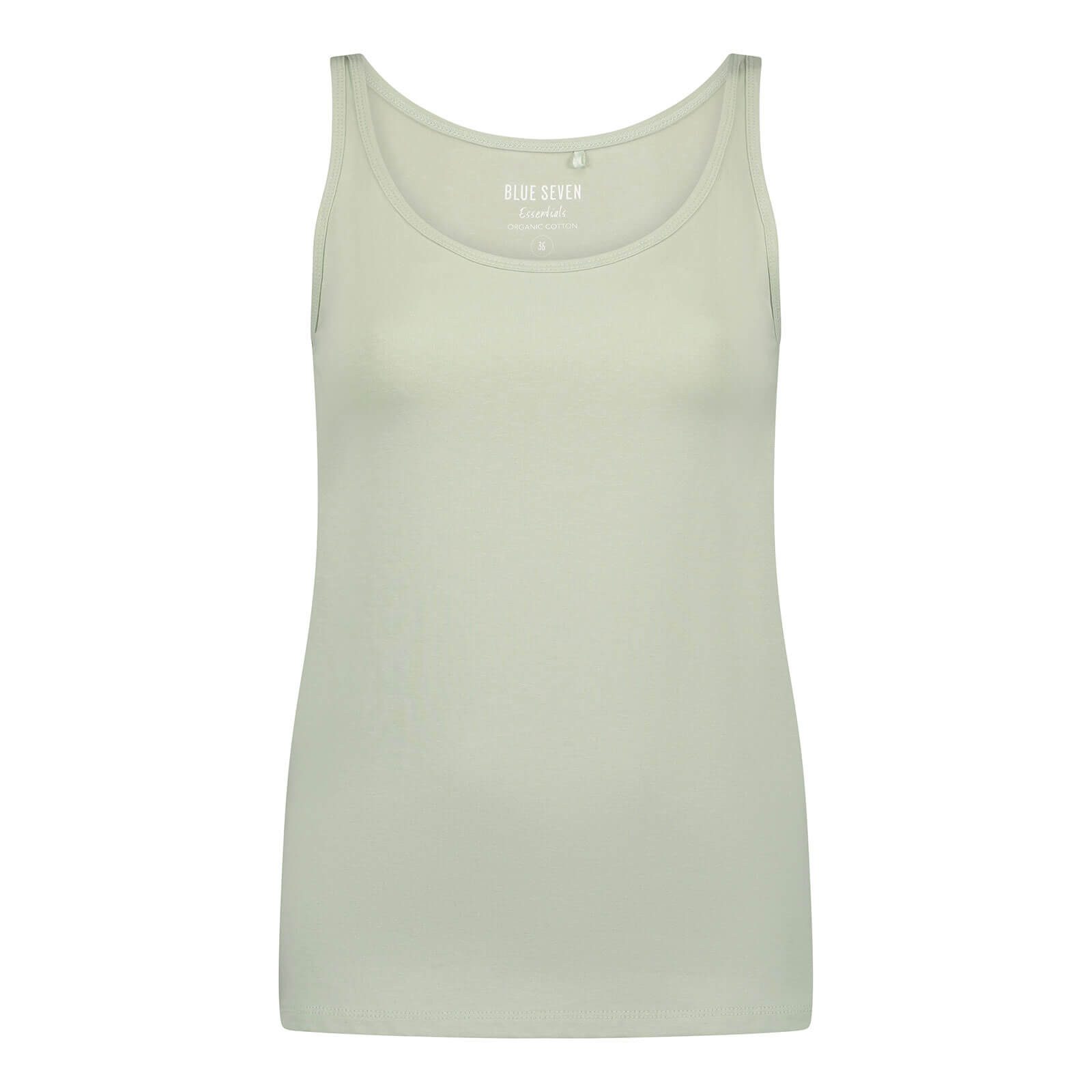 Blue Seven Rundhalsshirt Damen Träger-Shirt Unifarben - Basic Top Sommershirt Ärmellos Klassiches Design, Rundhalsausschnitt, Angenehmes Material