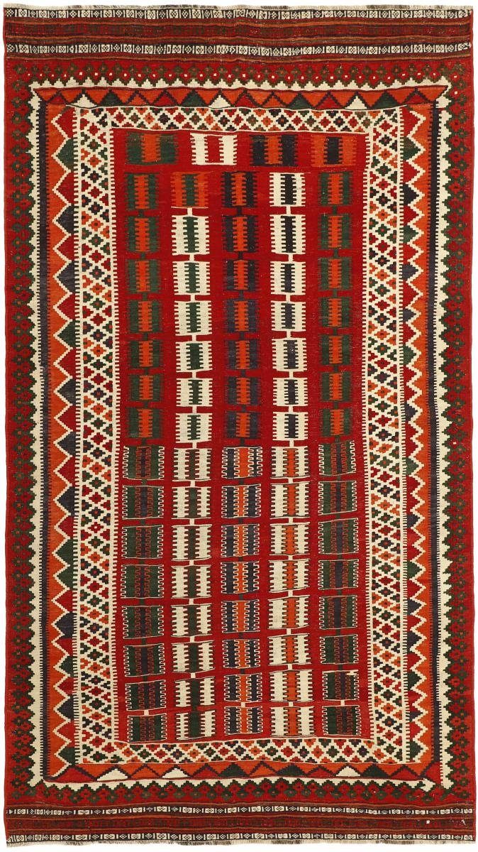 Orientteppich Kelim Fars Heritage 156x282 Handgewebter Orientteppich, Nain Trading, rechteckig, Höhe: 4 mm