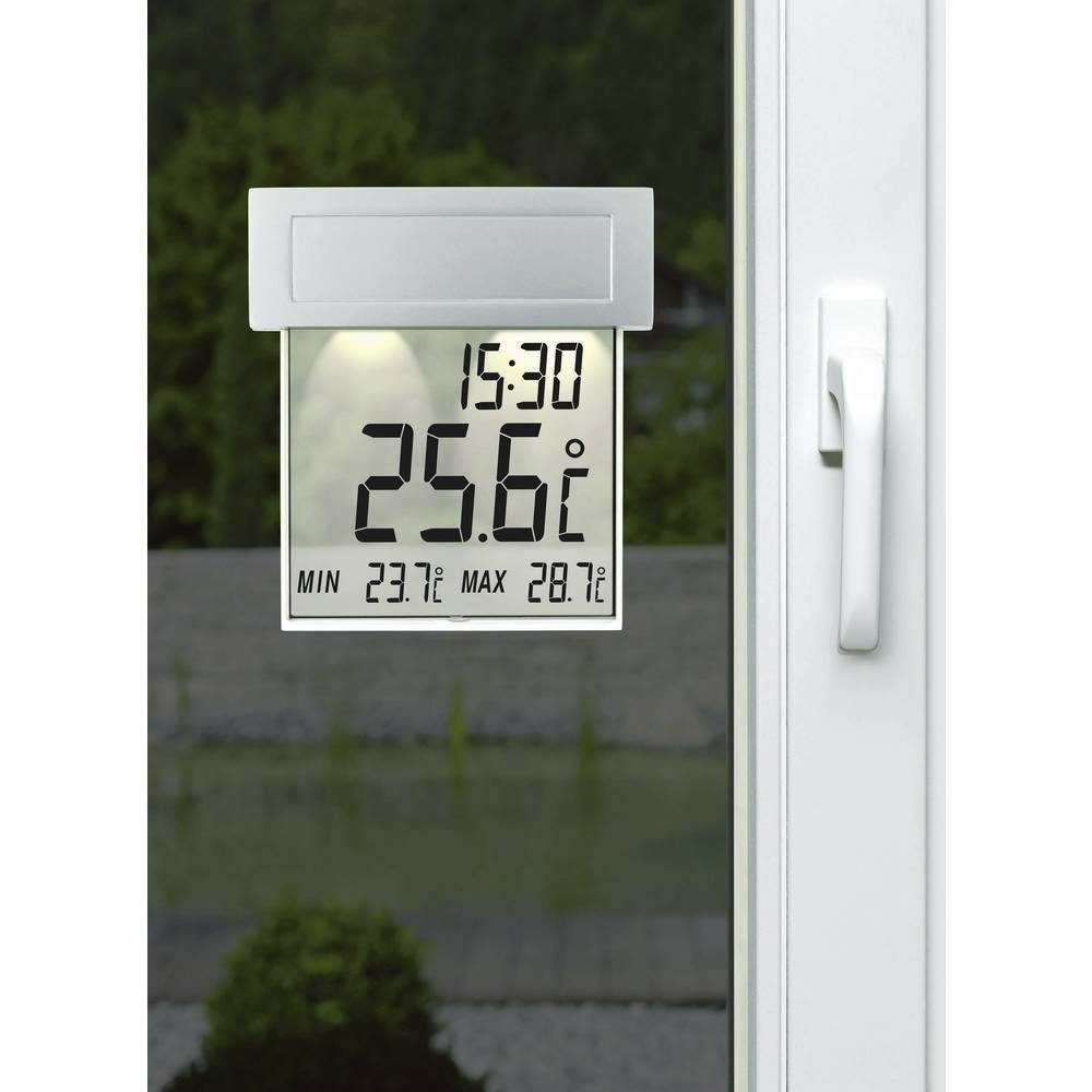 Solar Hygrometer Dostmann TFA Fenster-Thermometer