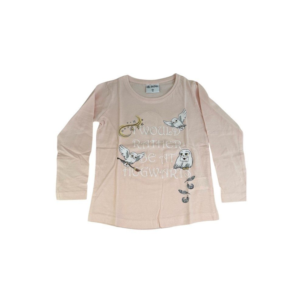 Harry Potter Langarm- Shirt für Mädchen, Harry Potter, Grau oder Rosa, Gr. 104-1