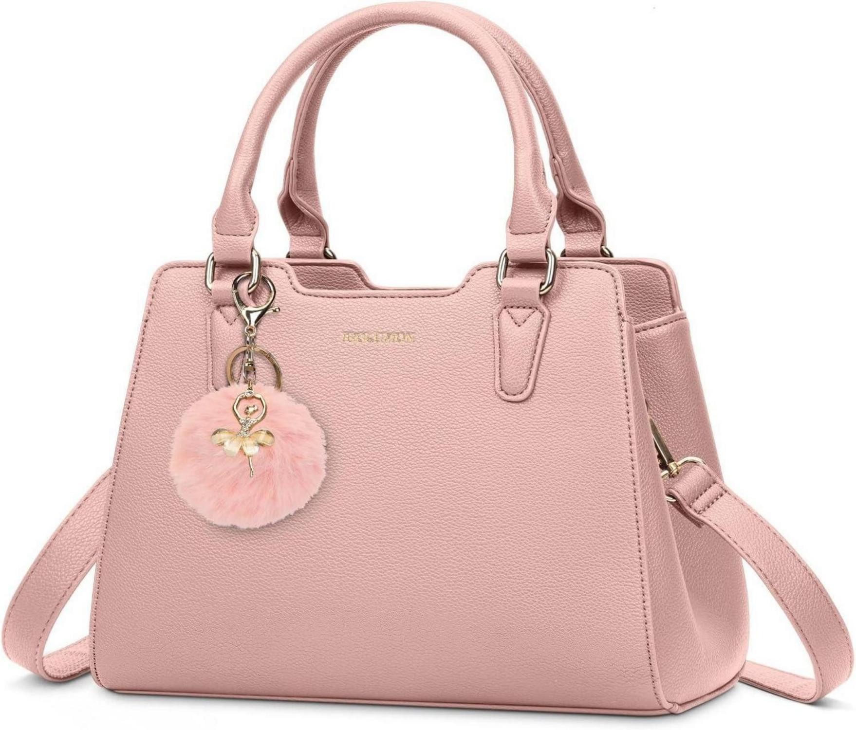 LuxusKollektion Henkeltasche Damen Handtasche Mittelgroß Schwarz Hochwertiges PU-Leder Henkeltasche