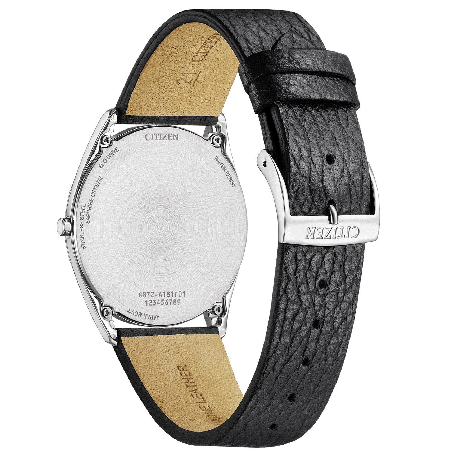 Citizen Solaruhr AR3120-16A, Eco-Drive für Herren Suratto Schwarz/Silberfarben