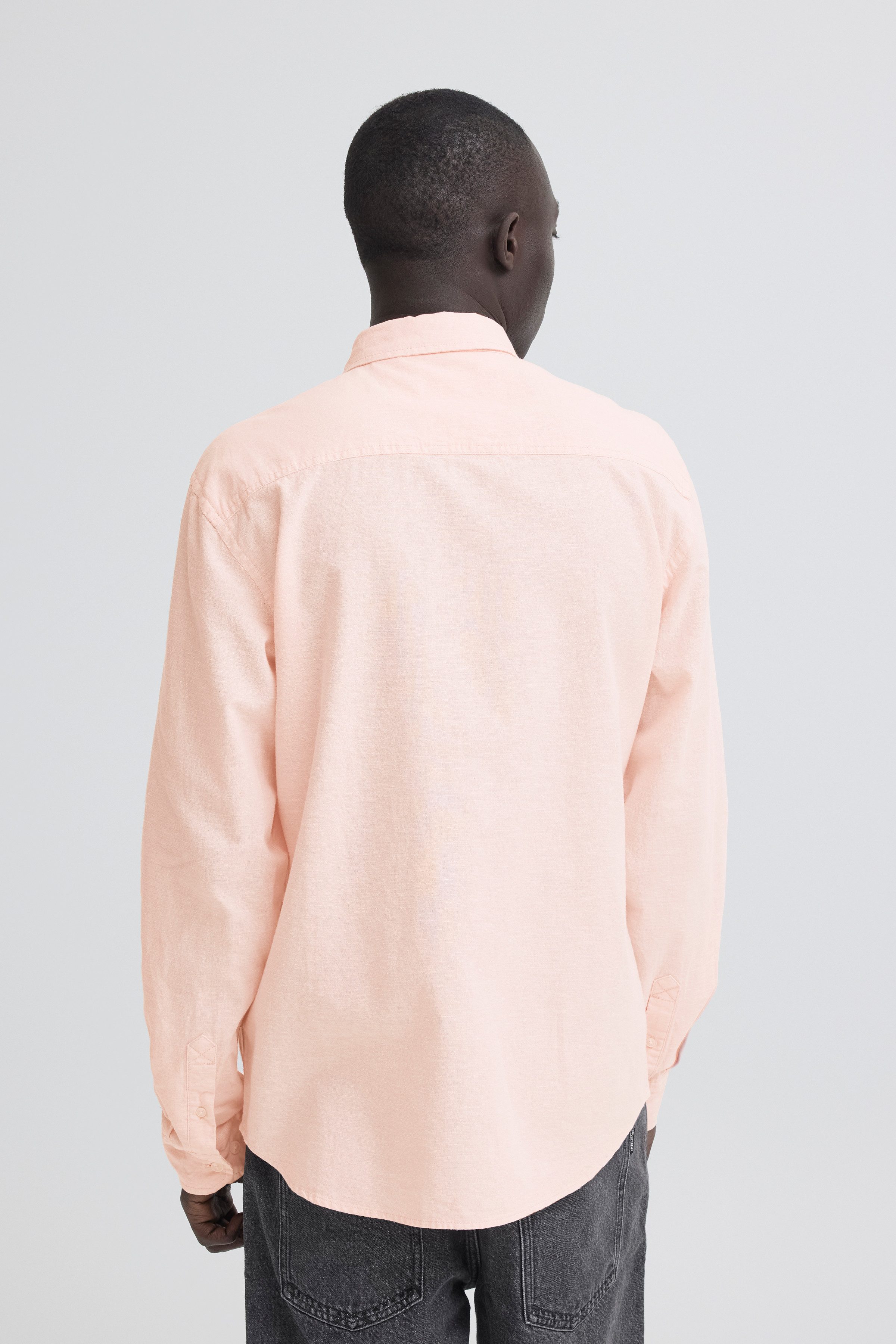 Blend Langarmhemd BHABAN SHIRT PP NOOS mit normalem Hemdkragen, Regular Fit, mit Leinen – Bild 2 von 4