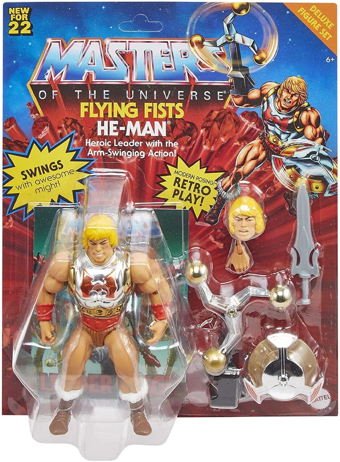 the - - Flying cm Deluxe 14 Fists Spielset - Mattel® of Actionfigur He-Man Masters Universe