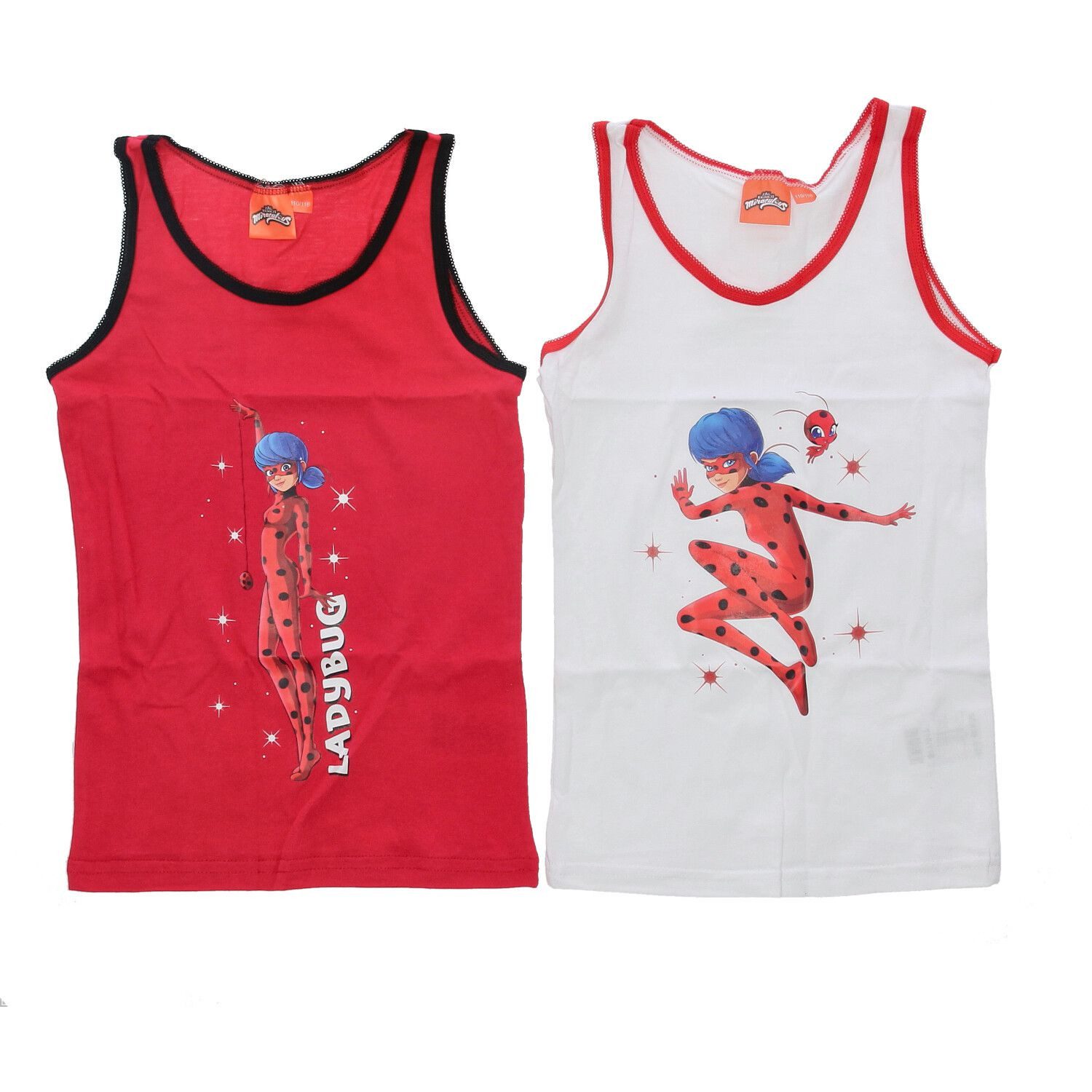 Miraculous - Ladybug Unterhemd Miraculous Ladybug Unterhemd 2er Pack 100% Baumwolle Unterwäsche