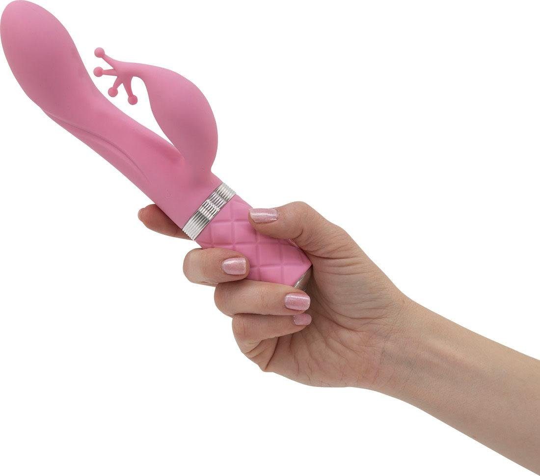 Pillow Talk Rabbit-Vibrator Kinky hellpink