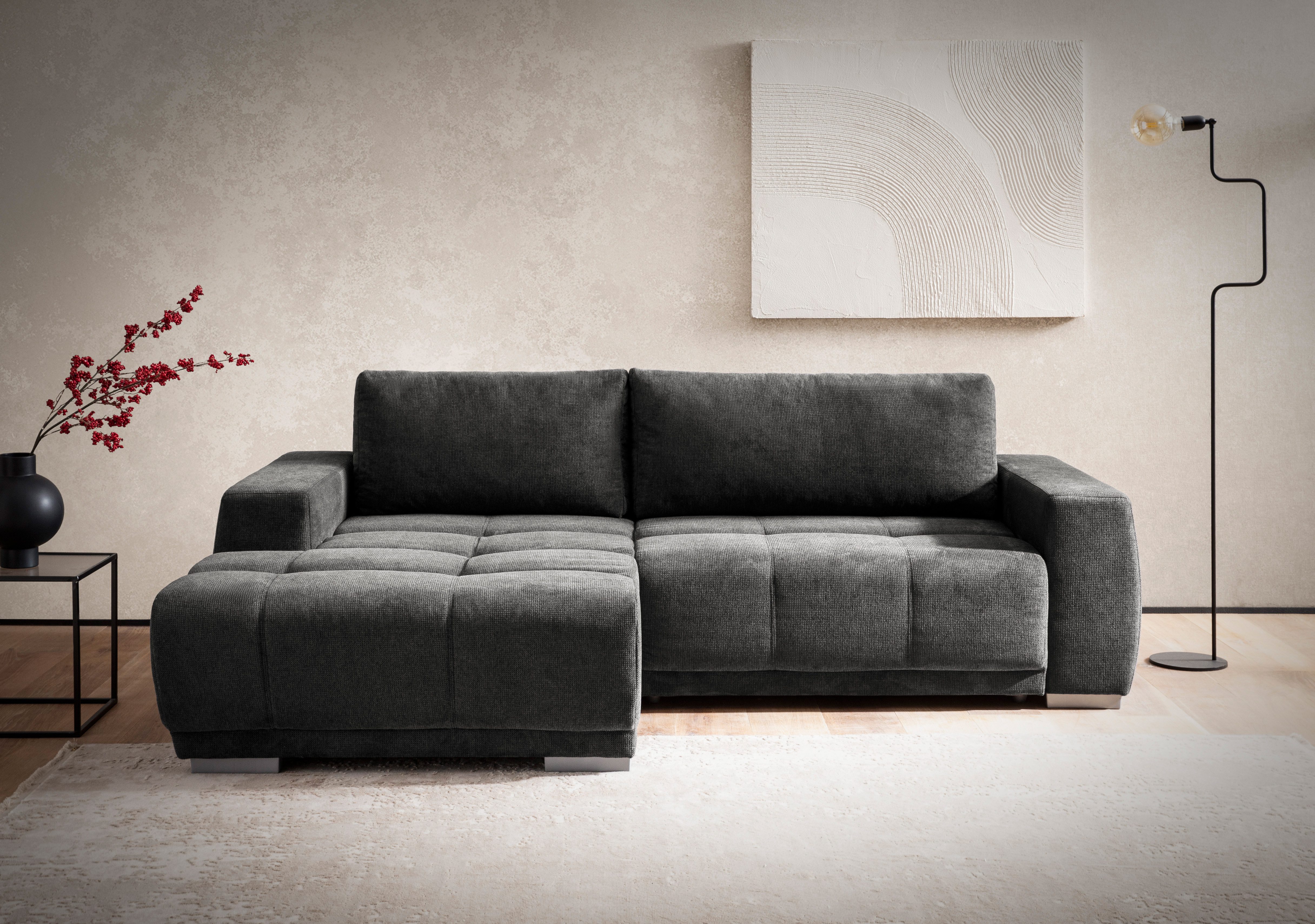 Home affaire Ecksofa "Bolero L-Form" wahlweise mit Bettfunktion & Bettkaste günstig online kaufen