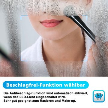 duschspa Badspiegel 70-100 cm Beschlagfrei, Infrarot-Sensor Schalter