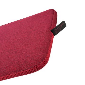 Tucano Laptop-Hülle Second Skin Mélange, Neopren Notebook Sleeve, Bordeaux Rot 15,6 Zoll, 15-16 Zoll Laptops