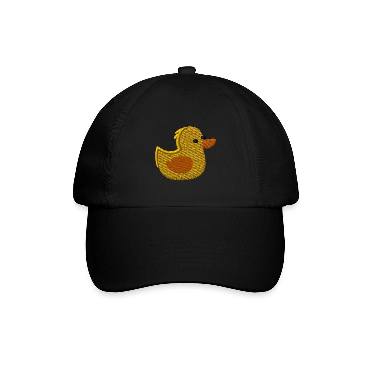 Spreadshirt Baseball Cap Gelbe Ente bestickt Süßes Entchen Stickmotiv Baseballkappe (1-St)