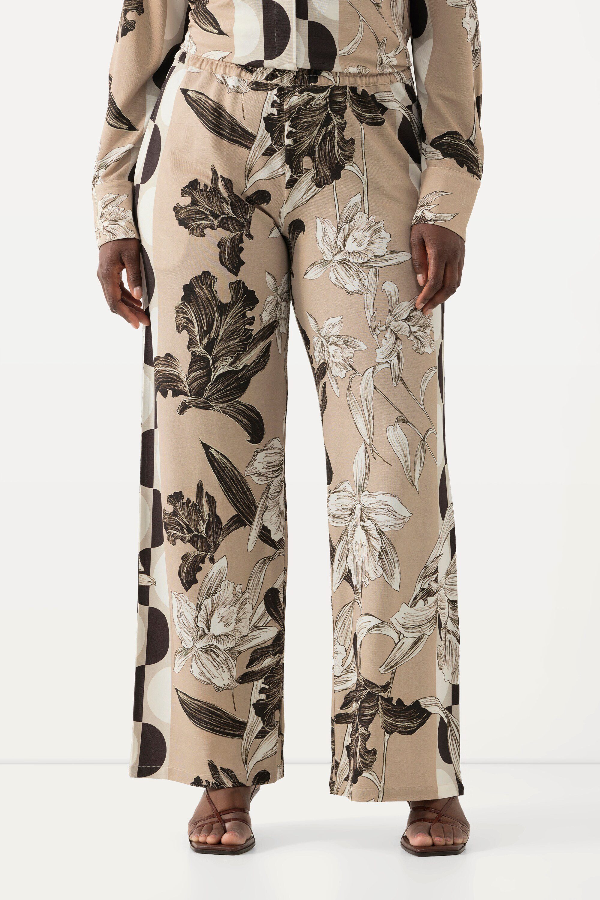 Ulla Popken Schlupfhose Slinkyhose Mustermix weites günstig online kaufen