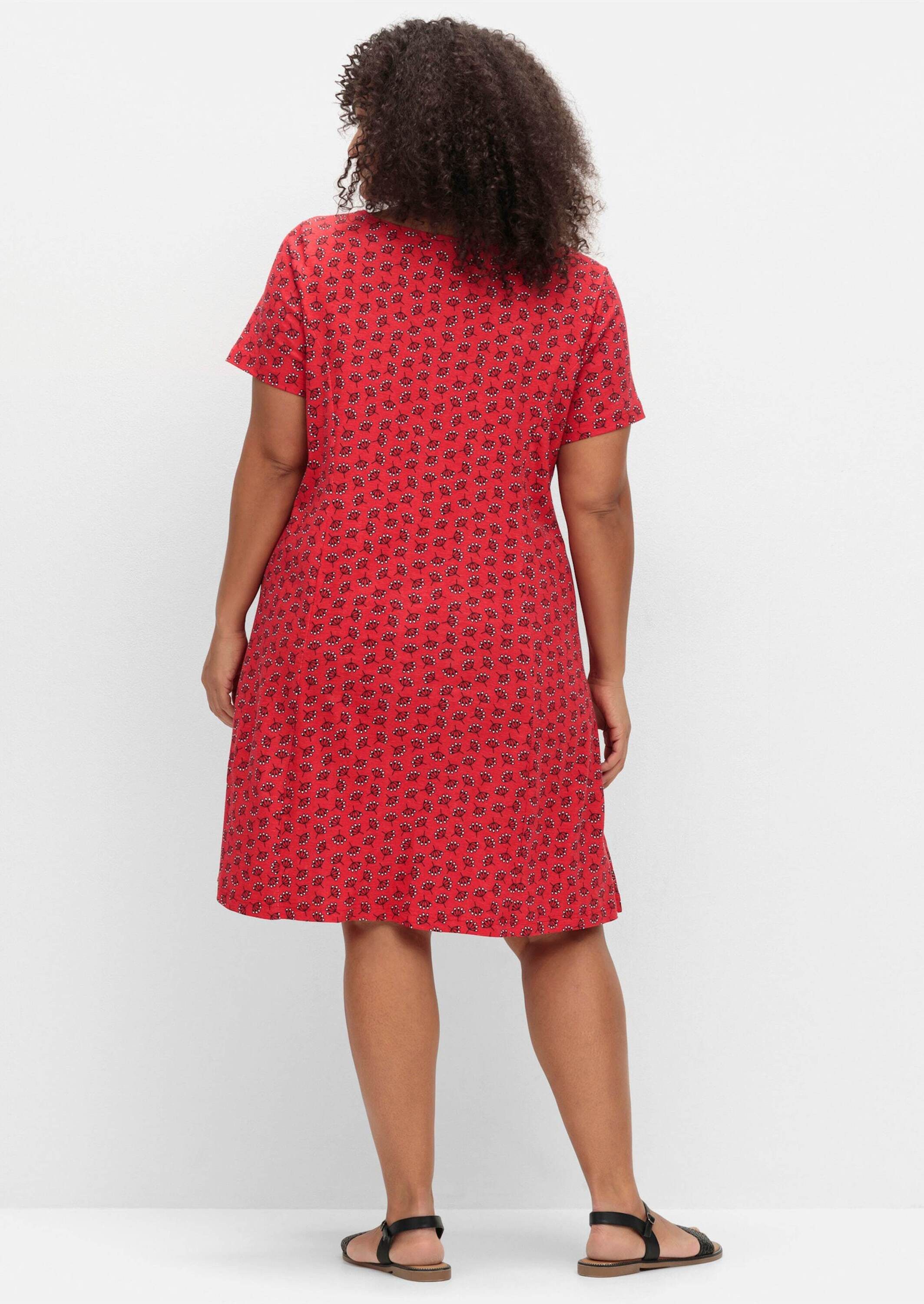 Sieh an! Jerseykleid Jersey-Kleid Kurzarm