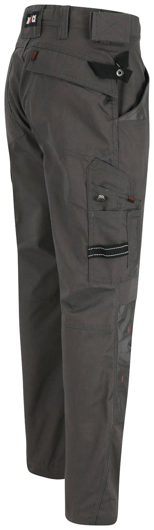 Wasserabweisend Taschen grau - & Arbeitshose Hose Bund leicht bequem - Apollo Herock - Regelbarer 8