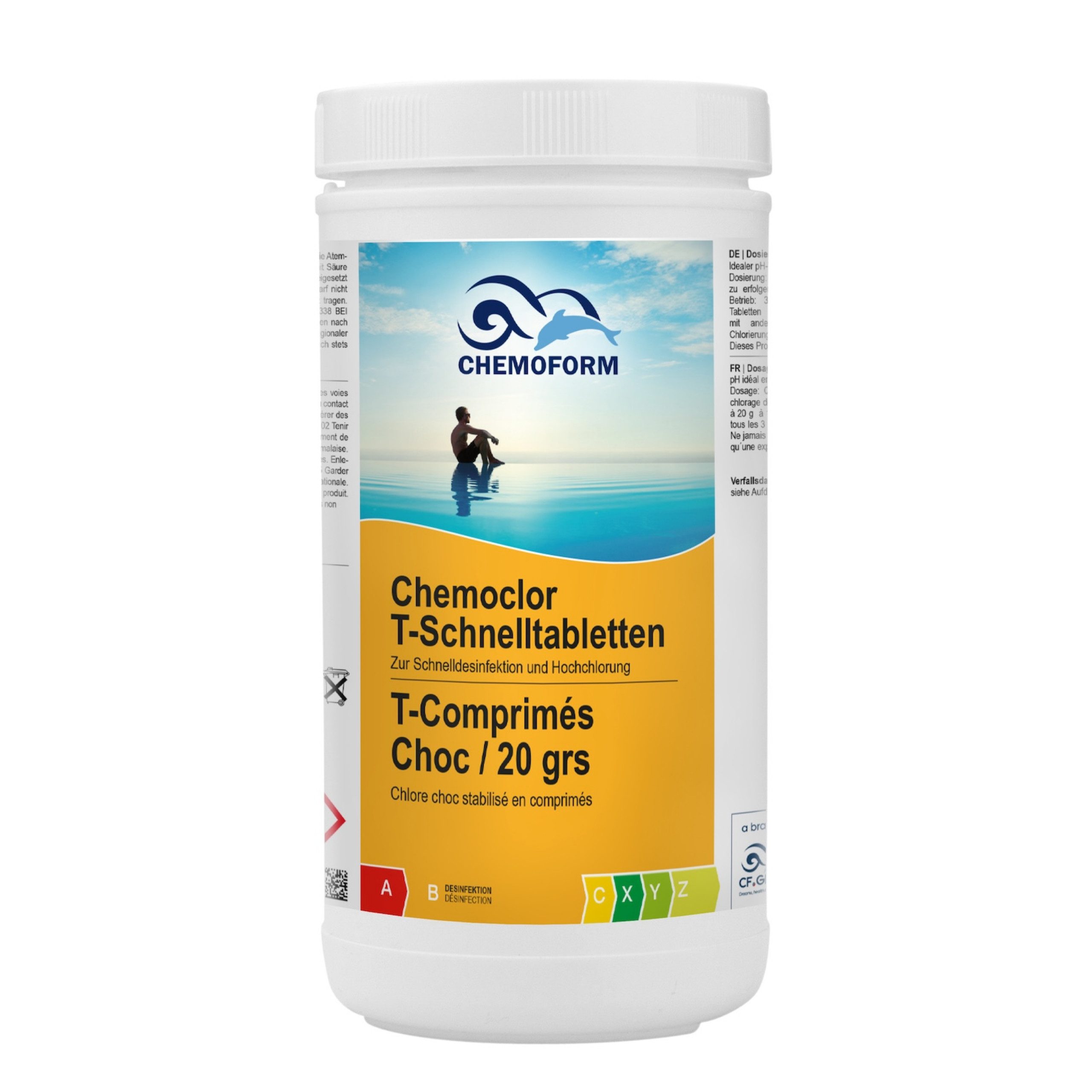 Chemoform Poolpflege Chemoform Chemoclor T-Schnelltabletten 20 g zur Stoß- und