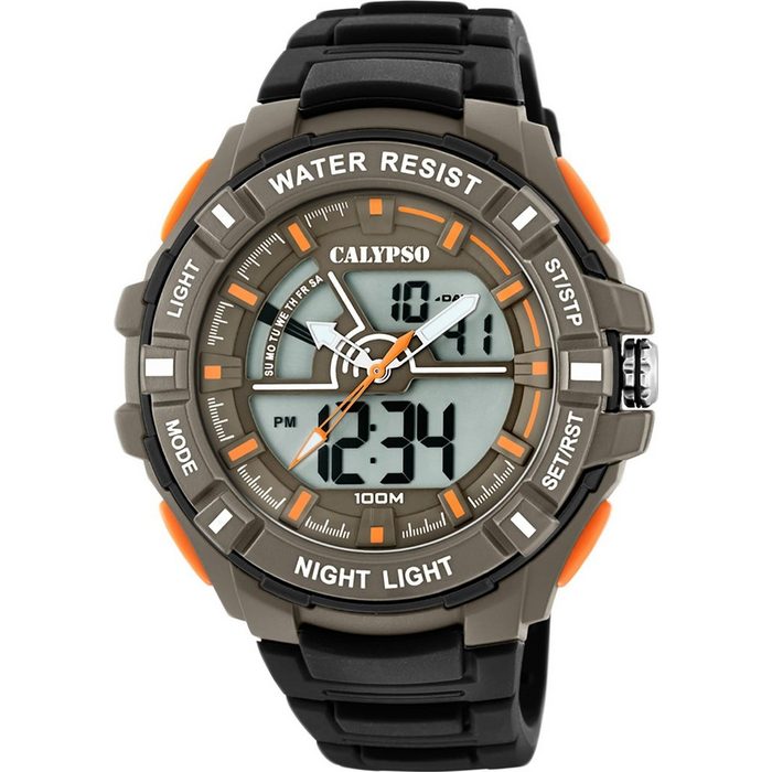 CALYPSO WATCHES Digitaluhr Calypso Herren Uhr K5769/1 (Armbanduhr) Herren Armbanduhr rund Kunststoff PUarmband schwarz Sport