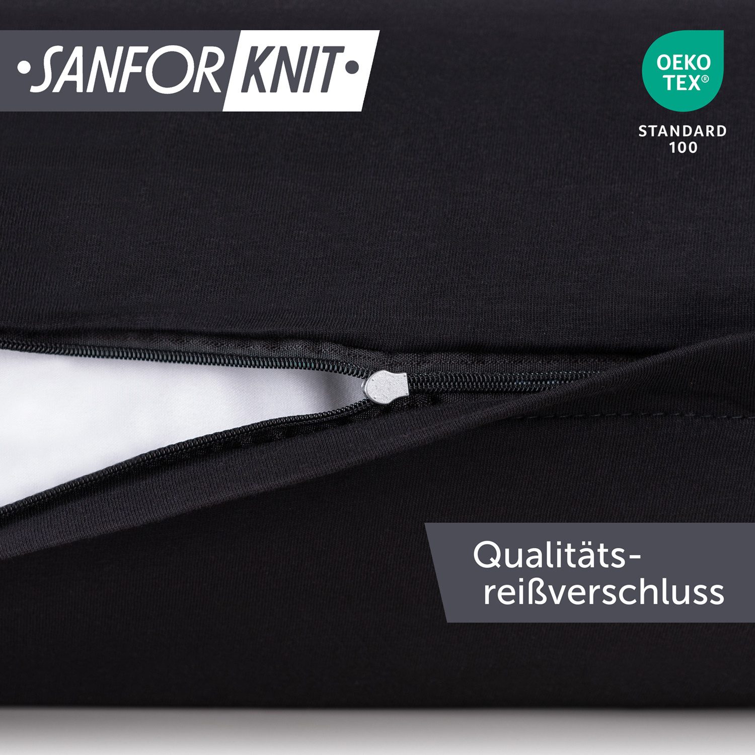 Blumtal Kissenbezug Premium Jersey 2er Set, Oeko-Tex Zertifiziert, (2 Stück), 100% Baumwolle